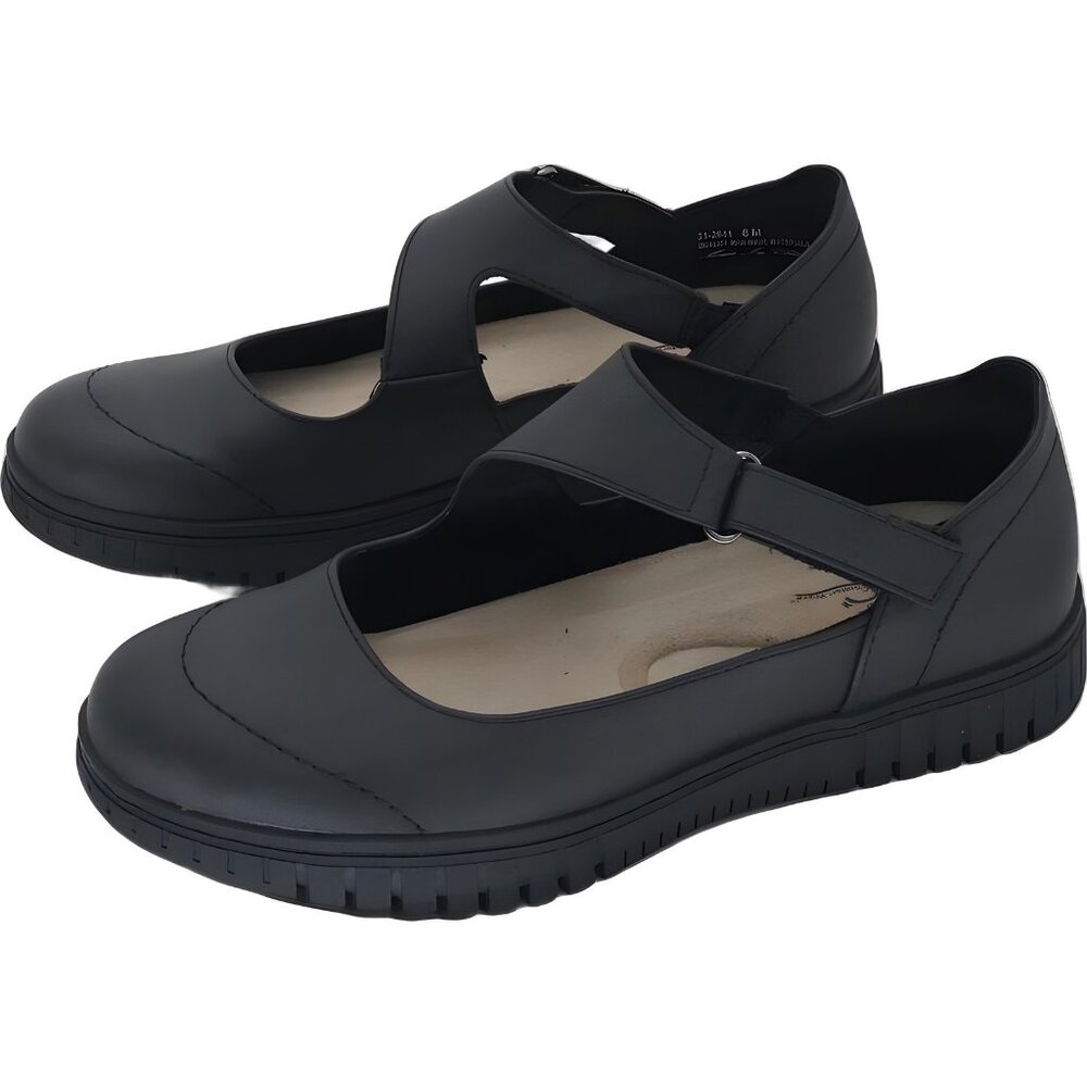 Easy Street Joyful Mary Jane Shoes Black - Women's Size 8 Medium Vegan Leather - Picture 2 of 8